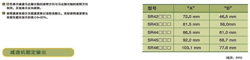 SPG永磁直流馬達(dá) SR系列減速馬達(dá)